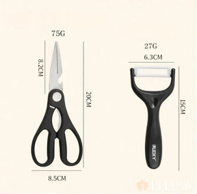 Conjunto de Facas Inox 6 Peças Antiaderente para Cozinha e Churrasco - Bela Delicatta