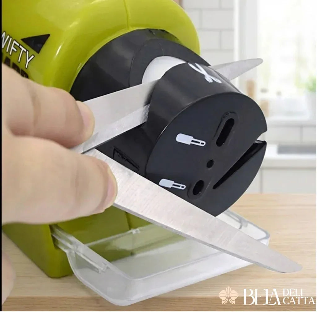 Amolador Elétrico à Pilha para Facas, Tesouras e Alicates - Bela Delicatta