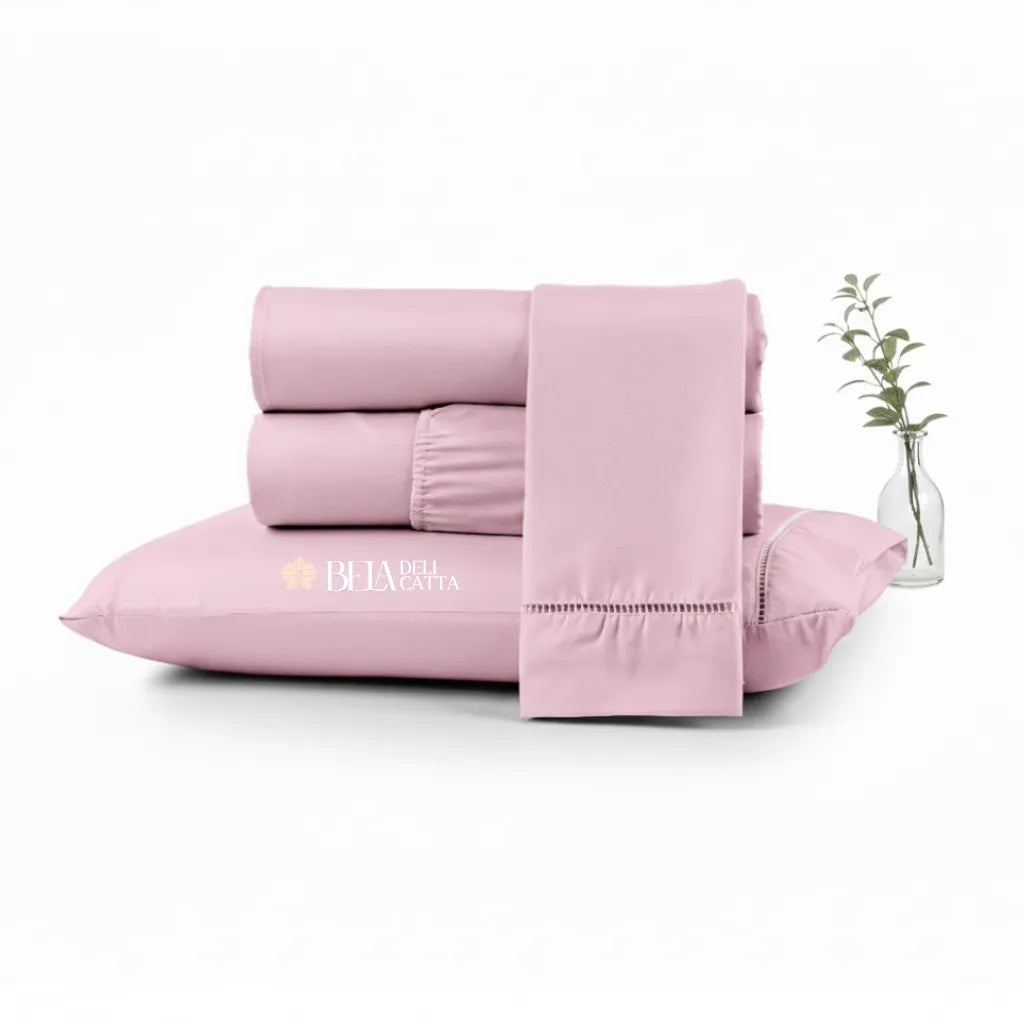 Royal Soft 400 Fios – Jogo de Lençol Queen 3 Peças Micropercal Ponto Palito