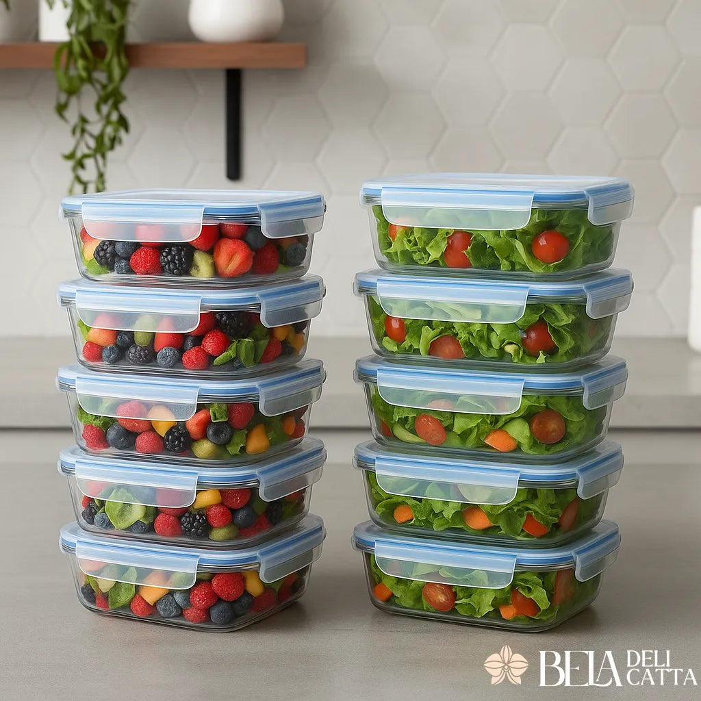 GlassFit – Potes de Vidro com Vedação Premium 370ml - Preço Promocional