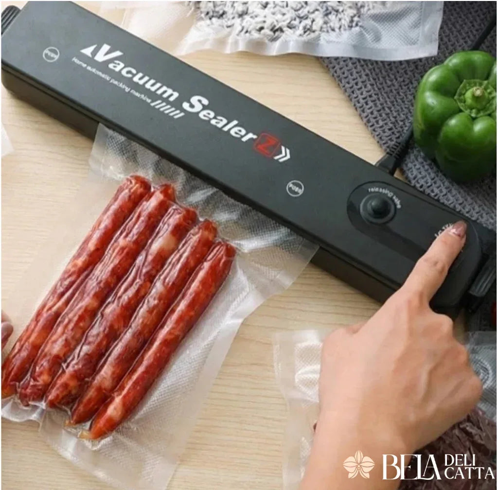 Seladora à Vácuo para Armazenar Alimentos com Máxima Conservação + BRINDE! - Bela Delicatta