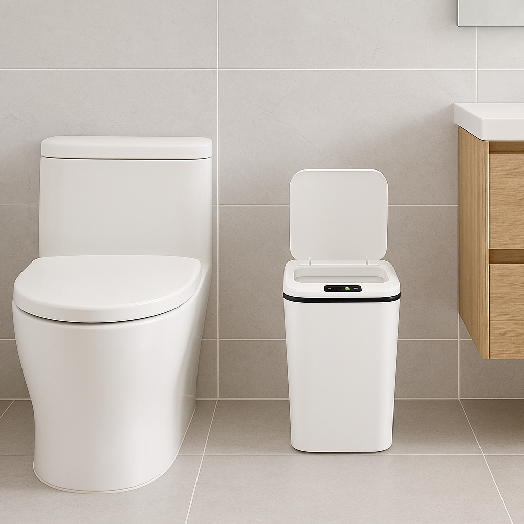 Lixeira Automática com Sensor, 16L, USB, Sem Toque – CleanTouch