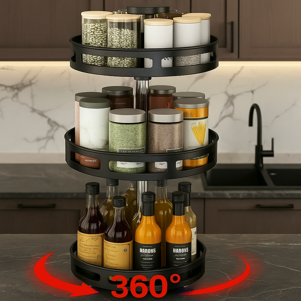 Prateleira Rotativa 360° Multiuso - LuxSpin