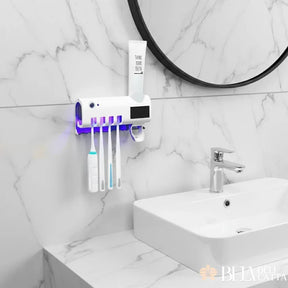 Porta Escova de Dentes com Esterilizador UV com Dispenser - ÚLTIMAS UNIDADES!!!! - Bela Delicatta