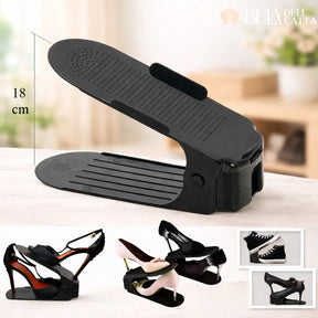 Organizador de Sapatos Ajustável Preto | Economize Espaço no Armário [Compre 5 Leve 10]