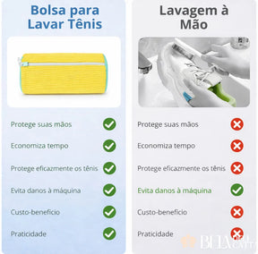 WashGuard - Saco Protetor para Lavar Sapatos na Máquina