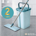 Mop Flat com Balde 6L | 2 Refis e Cabo Extensível Inox