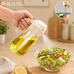 Galheteiro 2 em 1 Spray e Bico Dosador para Azeite e Vinagre - Mais Praticidade na Cozinha