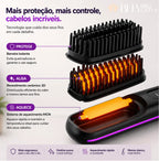 Escova Portátil Alisadora Sem Fio para Cabelo Liso em Minutos
