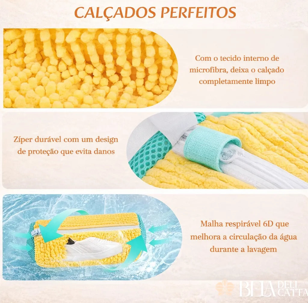 WashGuard - Saco Protetor para Lavar Sapatos na Máquina