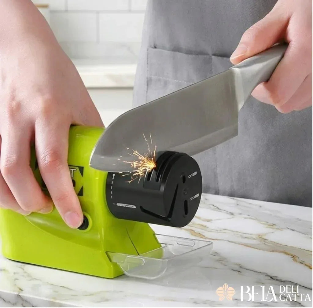 Amolador Elétrico à Pilha para Facas, Tesouras e Alicates - Bela Delicatta