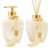 Kit Banheiro Luxo Vidro Degradê Branco