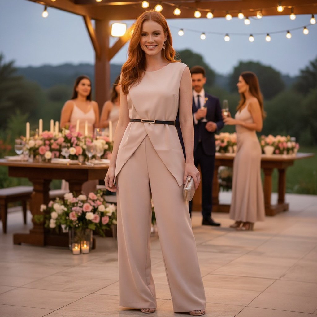 Conjunto Alfaiataria Feminino Colete + Calça Pantalona