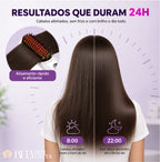 Escova Portátil Alisadora Sem Fio para Cabelo Liso em Minutos