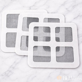 Kit de Protetor de Ralo Adesivo com Tela Descartável Anti Entupimento e Anti Insetos