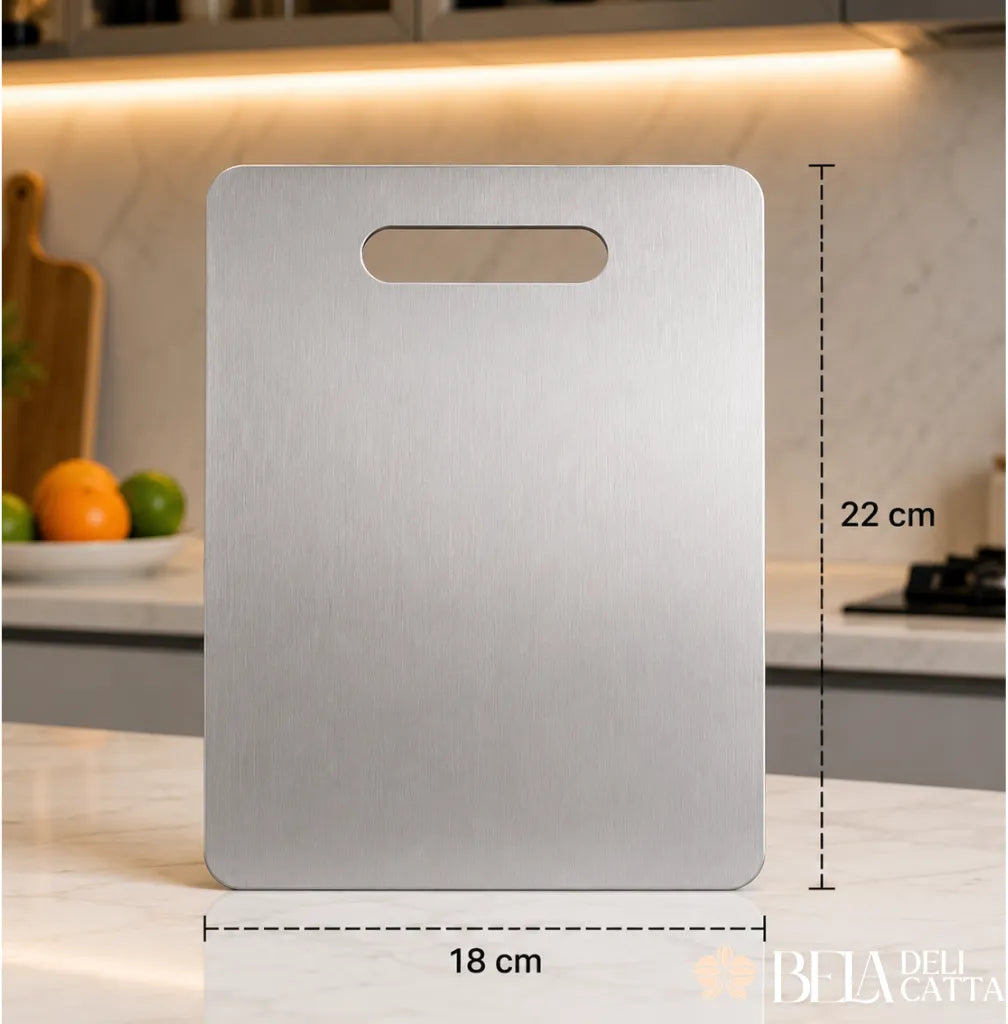 SteelChef | Tábua de Corte Inox Premium para Cozinha Moderna