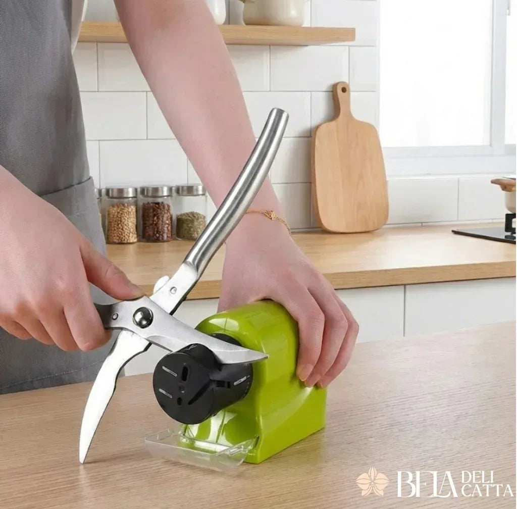 Amolador Elétrico à Pilha para Facas, Tesouras e Alicates - Bela Delicatta