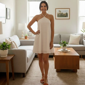 Vestido Feminino Costa Nua Curto Soltinho Rodado Patricinha Moda Verão 2025