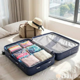 Kit com 10 Sacos a Vácuo Reutilizáveis para Viagem e Organização - Preço Promocional!