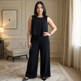 Conjunto Feminino Linho Pantalona Elegante