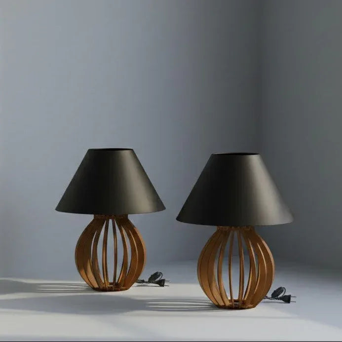 Abajur Clássico com Cúpula – Kit 2 Unidades - Preço Promocional!!! - Bela Delicatta