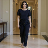 Conjunto Feminino em Linho Casual Elegante