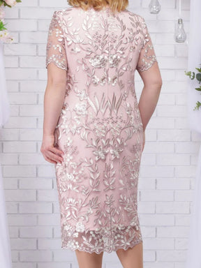 4xl 5xl vestidos de verão tamanhos grandes para o casamento convidado das mulheres manga curta rendas floral elegante bodycon formal vestidos de festa