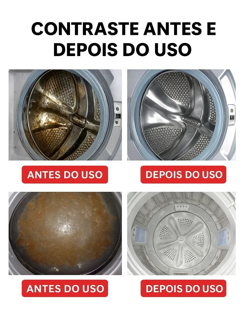 Limpeza Profunda para Máquina de Lavar - Pastilhas TurboClean - Bela Delicatta