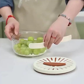 Cesto de Drenagem Dobrável | Lavagem e Armazenamento de Frutas - Bela Delicatta