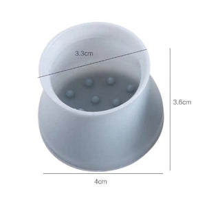 KIT 12 Protetores de Silicone para Pés de Cadeira e Mesa | Antirrisco e Antirruído