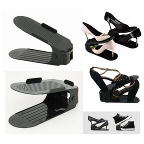 Organizadores de Sapatos | Ajustável e Resistente Preto [COMPRE 5 LEVE 10]