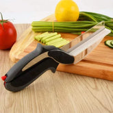 Tesoura CleverCutter Inox 2 em 1 – Fatiadora de Legumes e Verduras Multiuso - Bela Delicatta