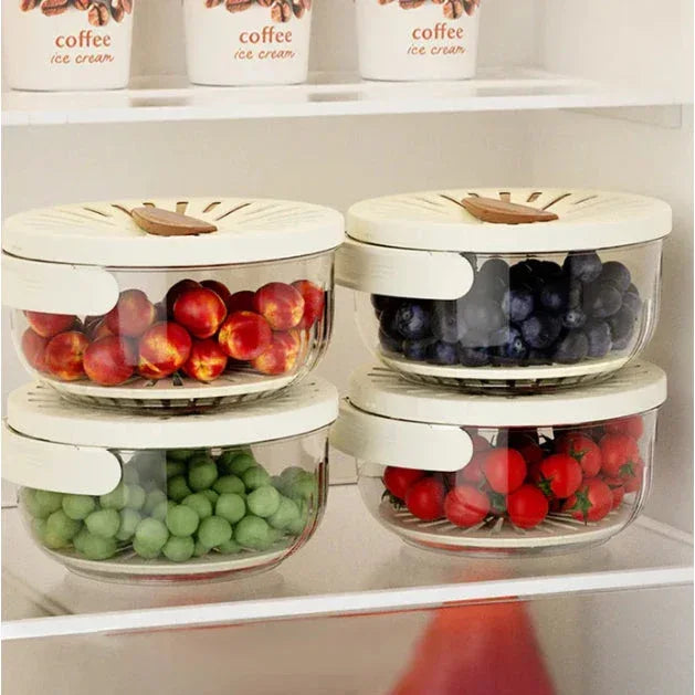 Cesto de Drenagem Dobrável | Lavagem e Armazenamento de Frutas - Bela Delicatta