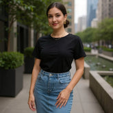 Blusa Básica T-shirt Laura Feminina Algodão