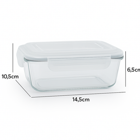 GlassFit – Potes de Vidro com Vedação Premium 370ml - Preço Promocional