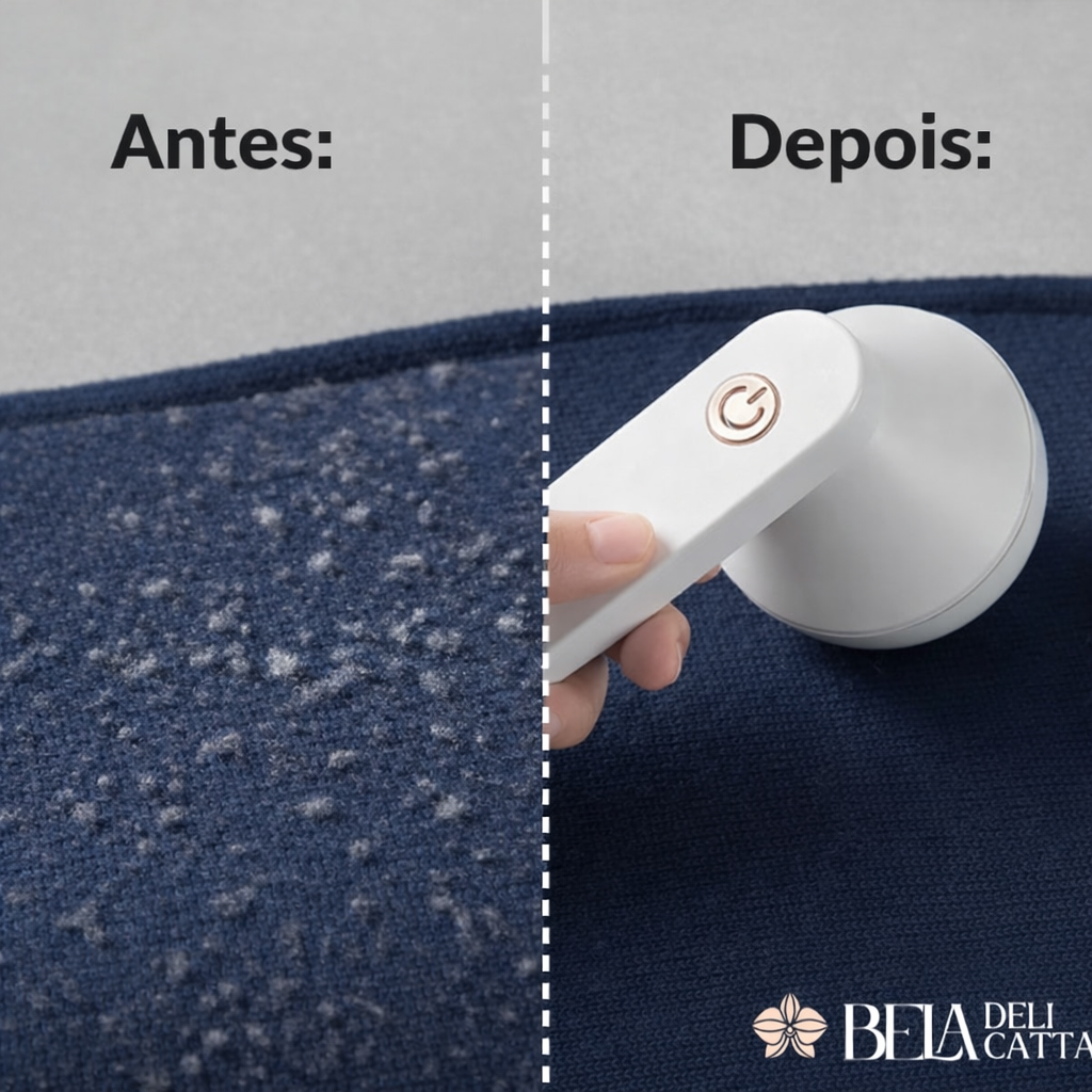 Papa Pêlo – Removedor Elétrico de Fiapos para Roupas - Estoque Limitado!